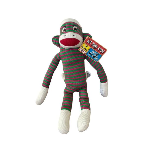 VINTAGE 2008 SOCK MONKEY THE ORIGINAL 19’ COLLECTIBLE RARE JUST HANGING AROUND - Picture 5 of 12